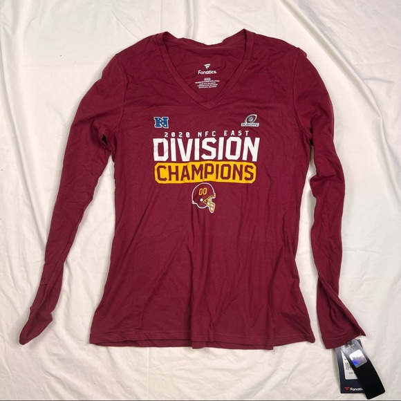 Fanatics Tops - Fanatics NFL NFC East Division Champs Sz M Washington Long Sleeve T Hers L030722